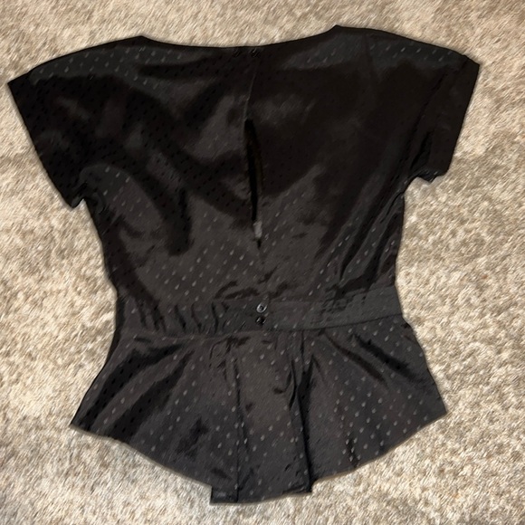 Lucca Couture Black Peplum Top Size Small - Picture 3 of 6